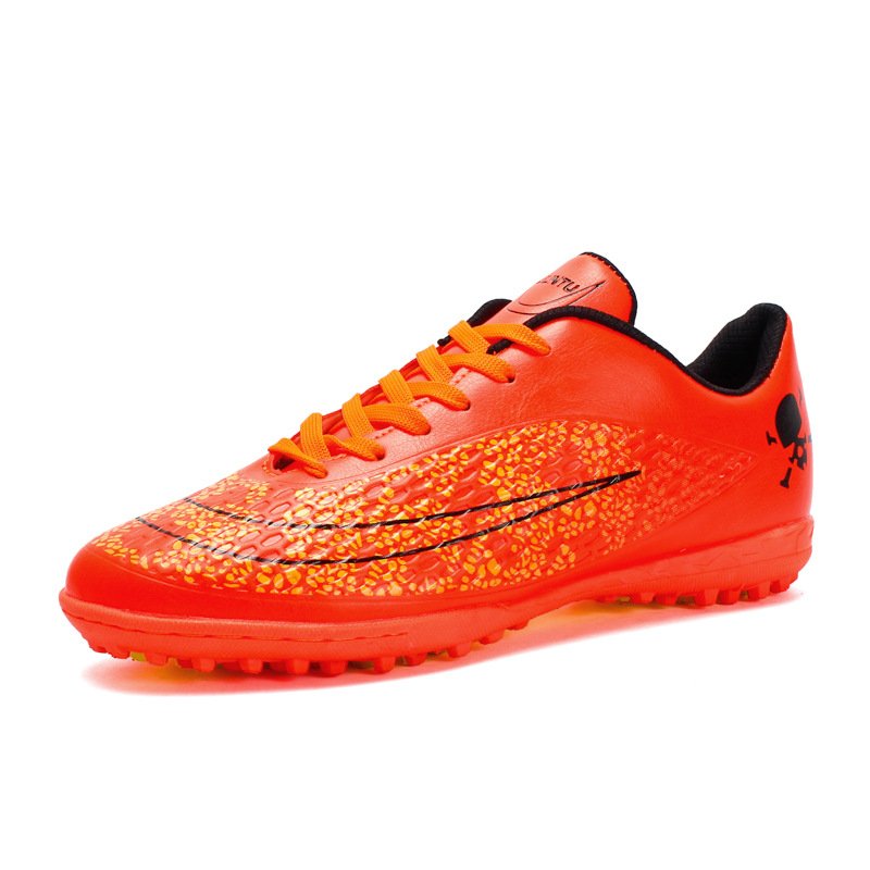 New football shoes men's and women's children's broken spikes tf artificial turf AG spikes gold school training shoes female