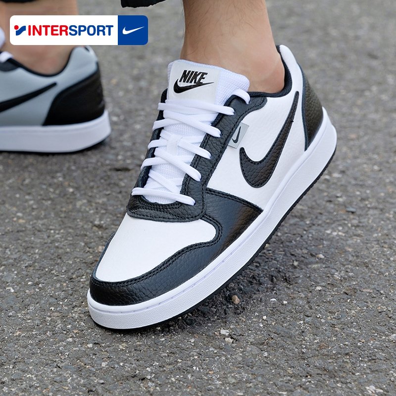 Nike Neck's official male shoes, 2024, new sports shoes, black and white panda leisure shoes, AQ1774