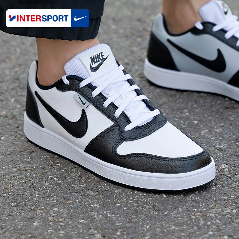 Nike Neck's official male shoes, 2024, new sports shoes, black and white panda leisure shoes, AQ1774