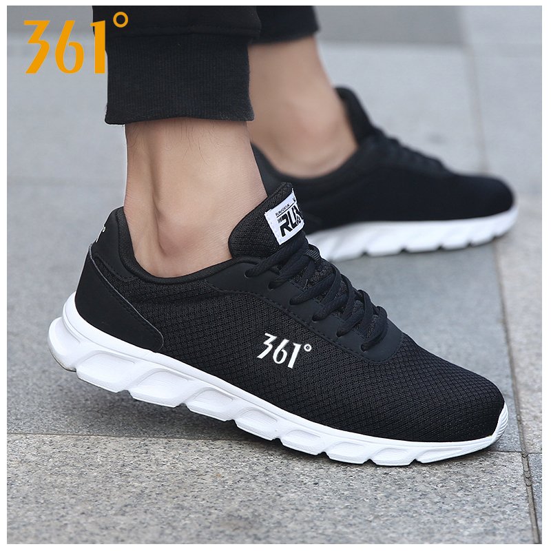 361 sports shoes, 361 degrees in summer, and a black man running shoes, with a mesh