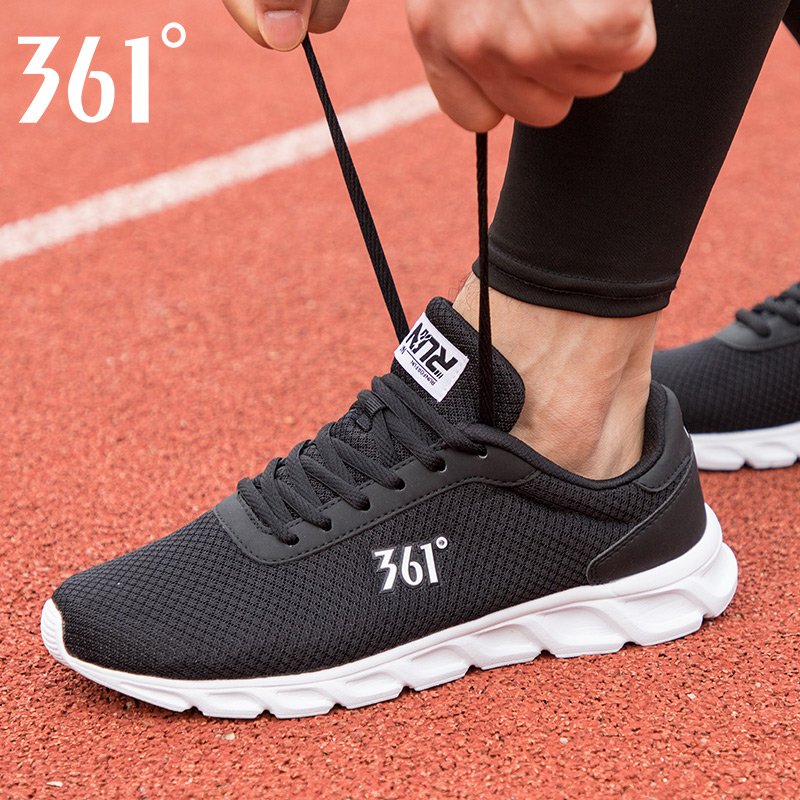 361 sports shoes, 361 degrees in summer, and a black man running shoes, with a mesh