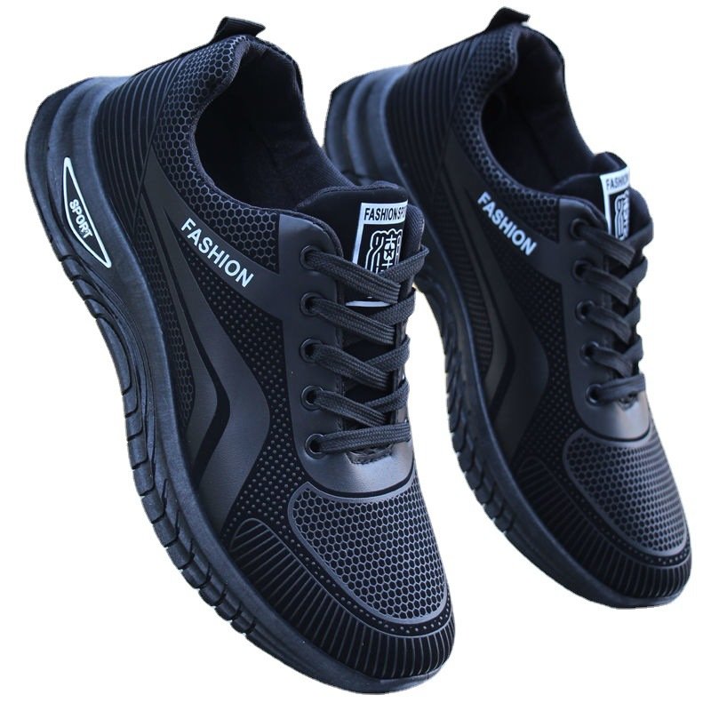 Waterproof slippers, men with spring and fall sneakers, men with black-covered sneakers, men with sport shoes
