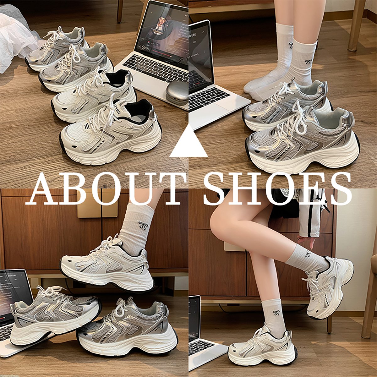 Old man's shoes and girls' shoes, 2024 new hot springs and autumns