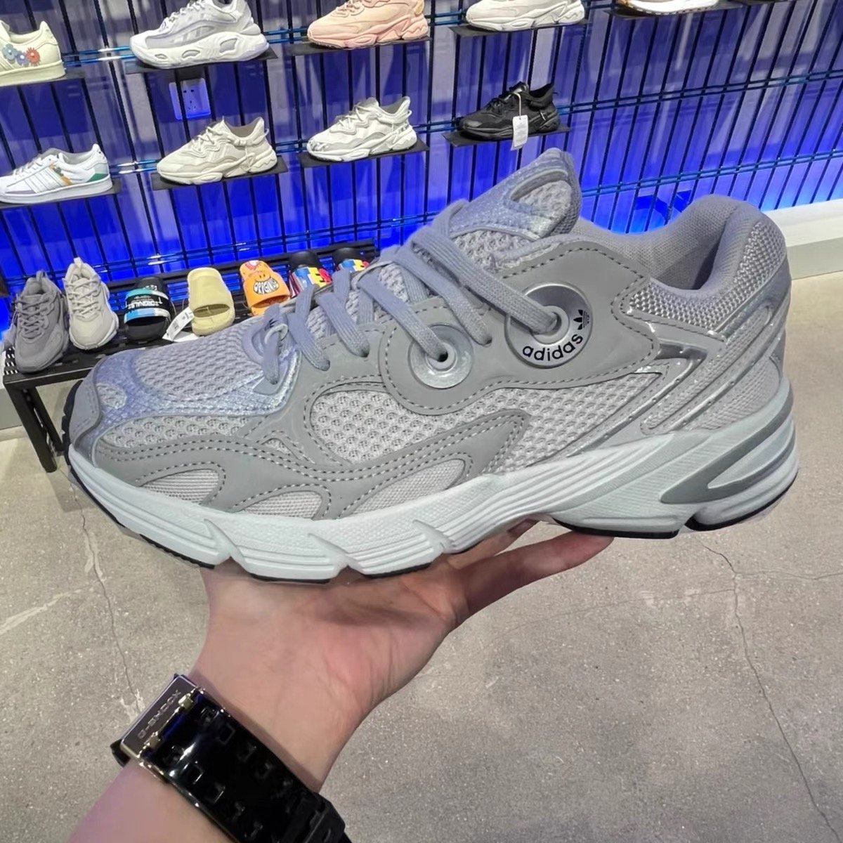 Adidas/Adidas Astir Retro silver gray old man and old man shoes GZ3569