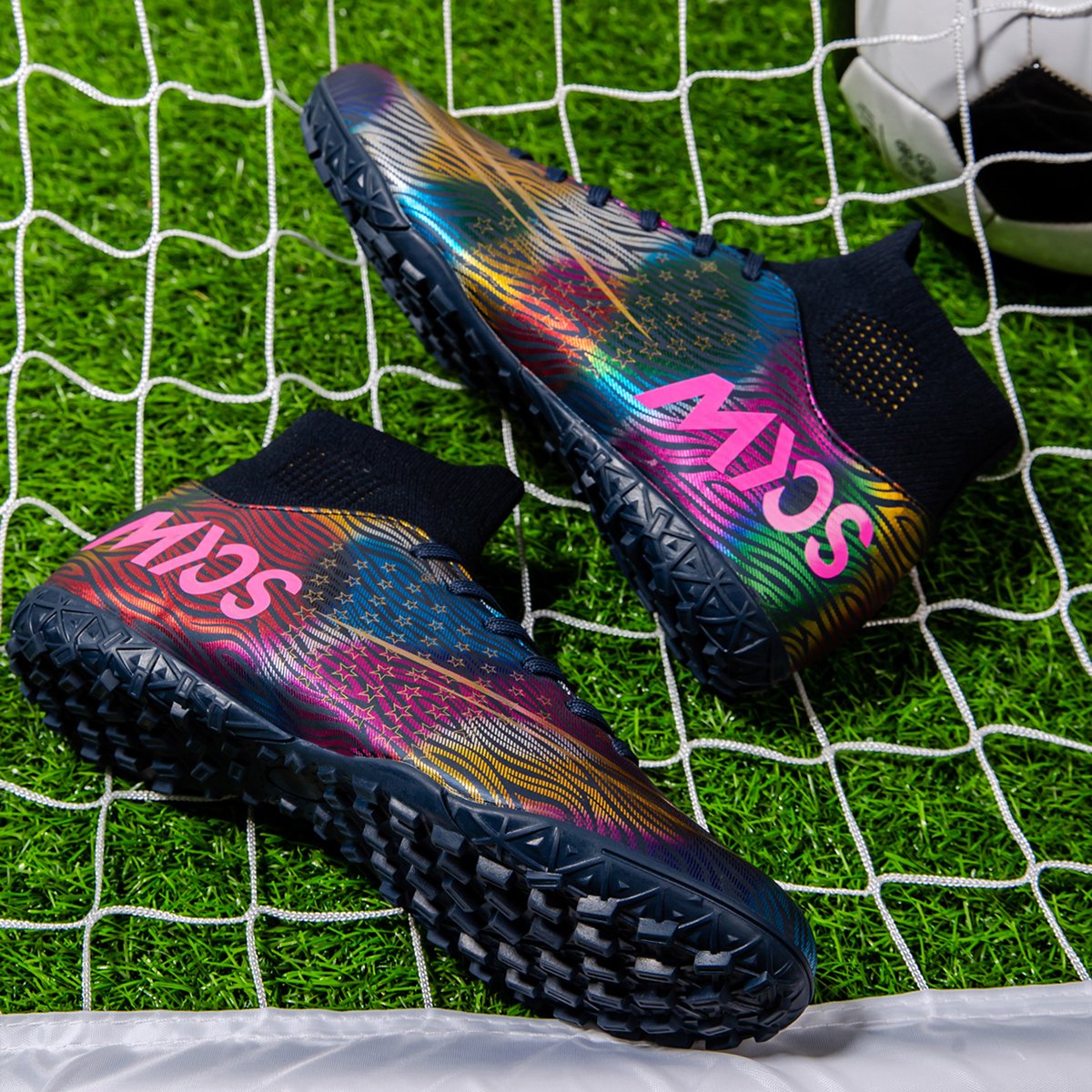 High quality factory customized hot selling long nail broken nail anti slip football shoes customized football shoes popular