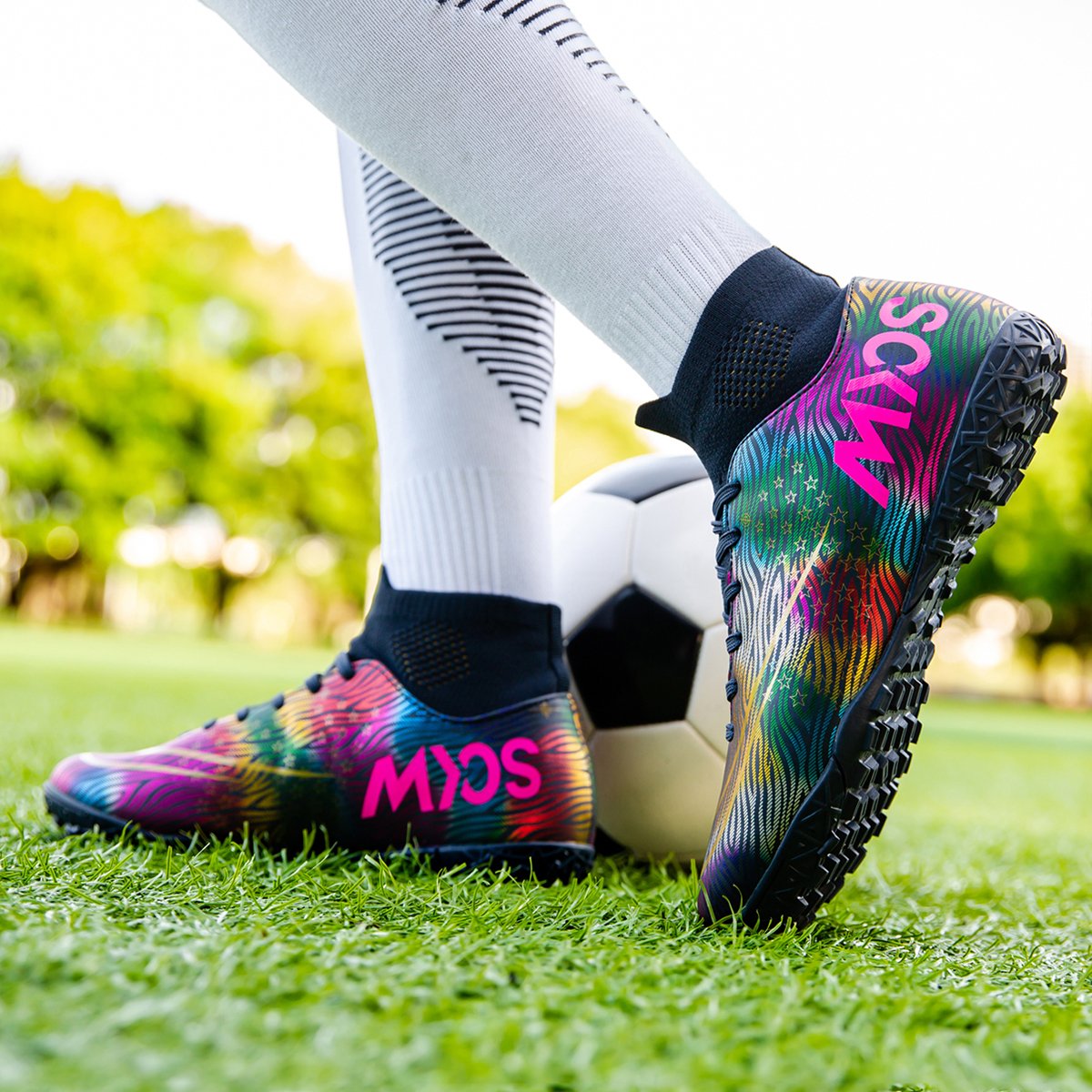 High quality factory customized hot selling long nail broken nail anti slip football shoes customized football shoes popular