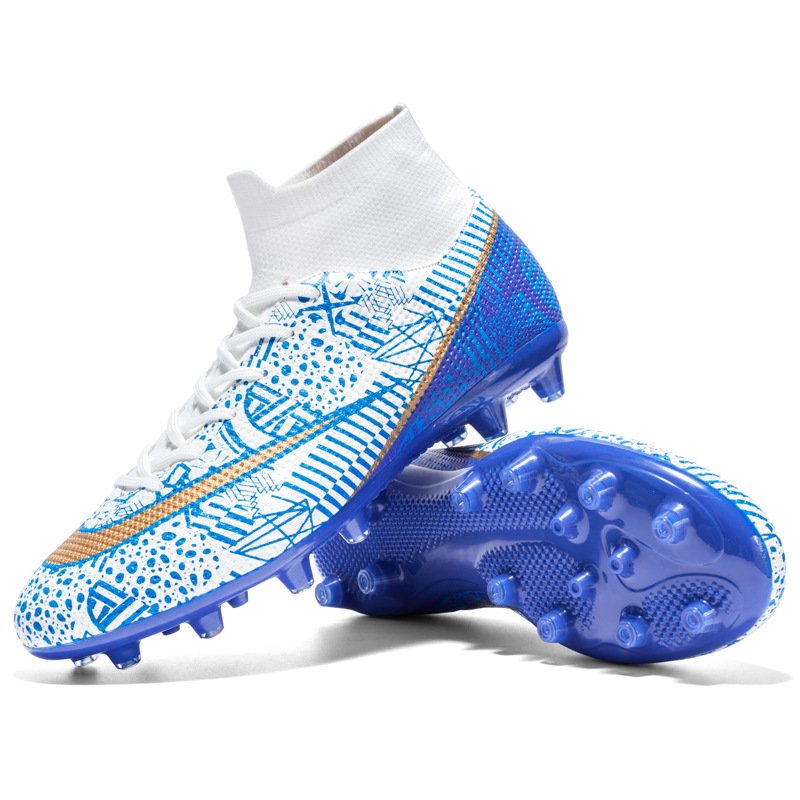 2023 New Men Soccer Shoes Professional Ankle Boy Football Boots Cleats Grass Training Match Sneakers Kids Futsal Non Slip