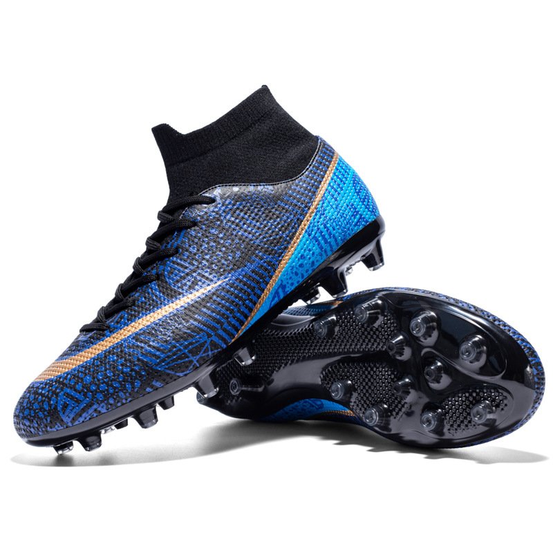 2023 New Men Soccer Shoes Professional Ankle Boy Football Boots Cleats Grass Training Match Sneakers Kids Futsal Non Slip