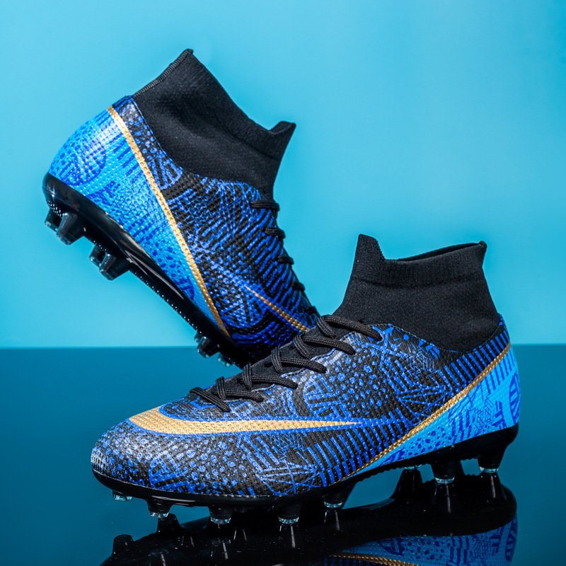 2023 New Men Soccer Shoes Professional Ankle Boy Football Boots Cleats Grass Training Match Sneakers Kids Futsal Non Slip
