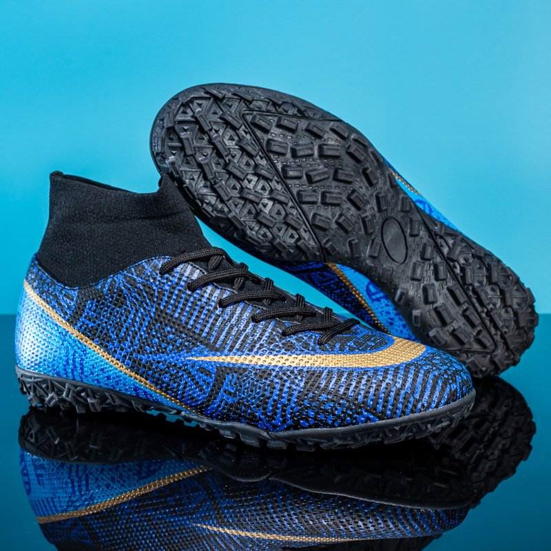 2023 New Men Soccer Shoes Professional Ankle Boy Football Boots Cleats Grass Training Match Sneakers Kids Futsal Non Slip