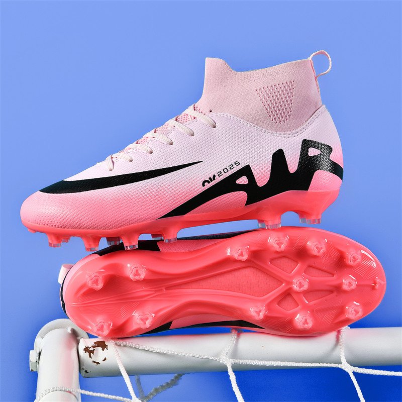 2024 Turf Indoor Soccer Shoes Football Cleats Original Superfly Futsal Football Boots Men Chaussure De Foot Pink Soccer boots