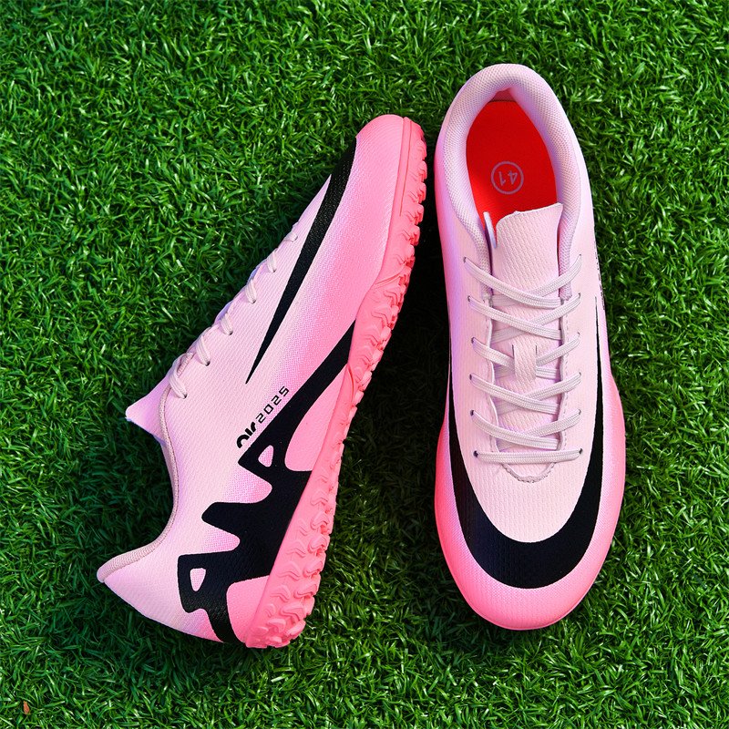 2024 Turf Indoor Soccer Shoes Football Cleats Original Superfly Futsal Football Boots Men Chaussure De Foot Pink Soccer boots