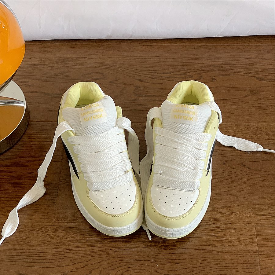light yellow-coloured country bakery girl ins 2024 new student leisure and sports shoes