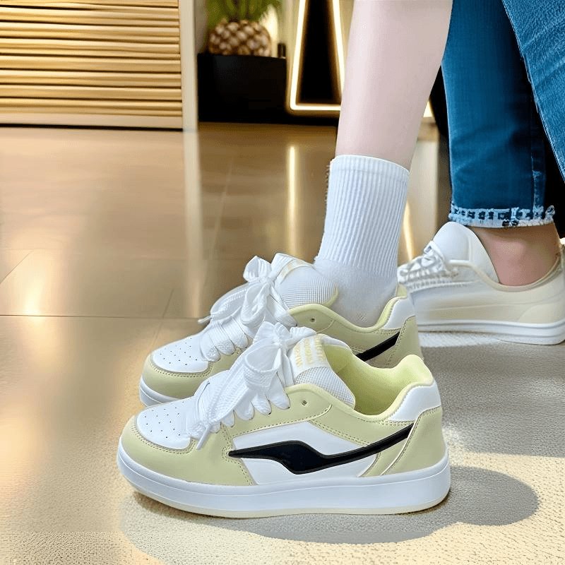 light yellow-coloured country bakery girl ins 2024 new student leisure and sports shoes