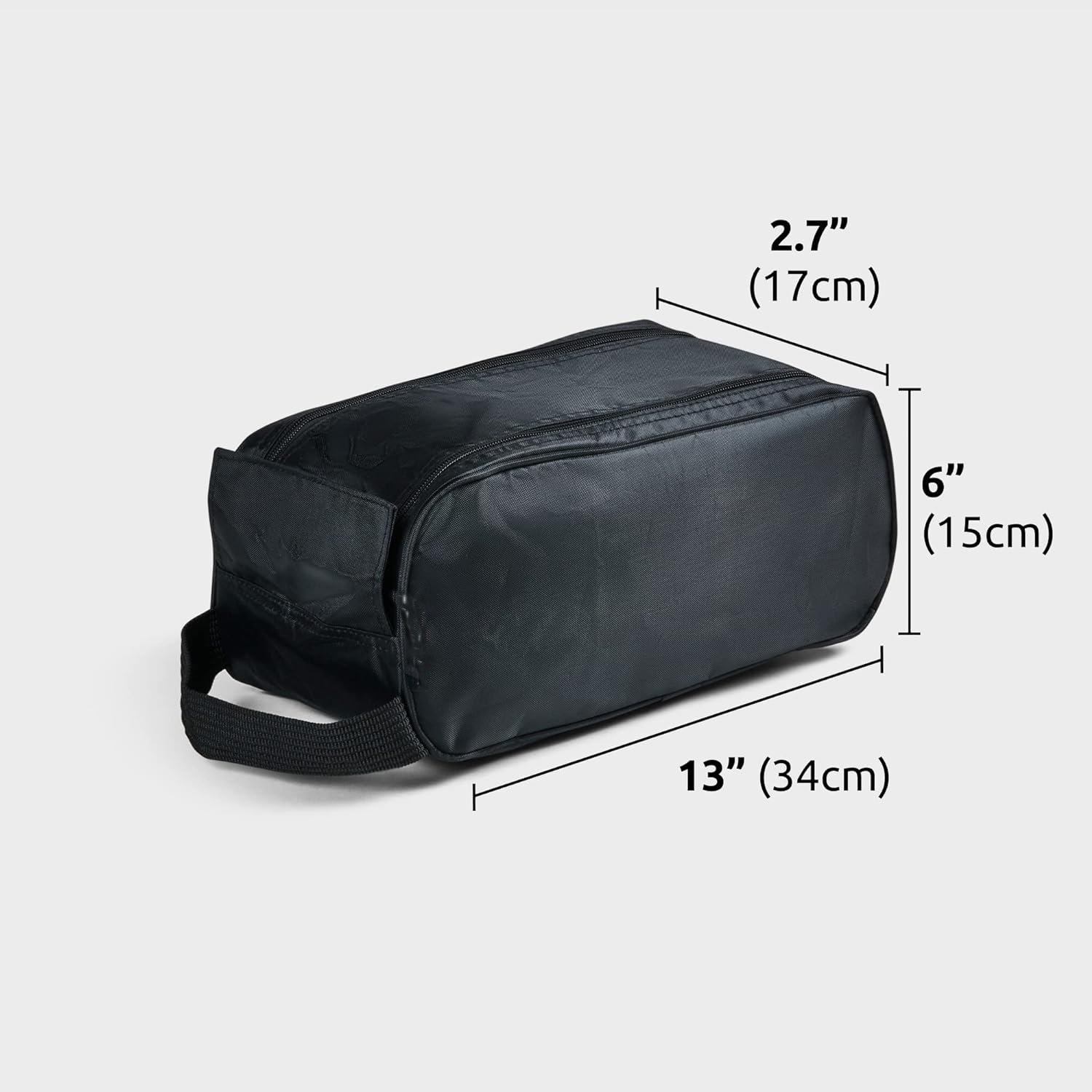 Heavy Duty Water Resistant Design Black nylon Sneaker Shoe Bag pouch for Travel Gym Sport Soccer Shoes