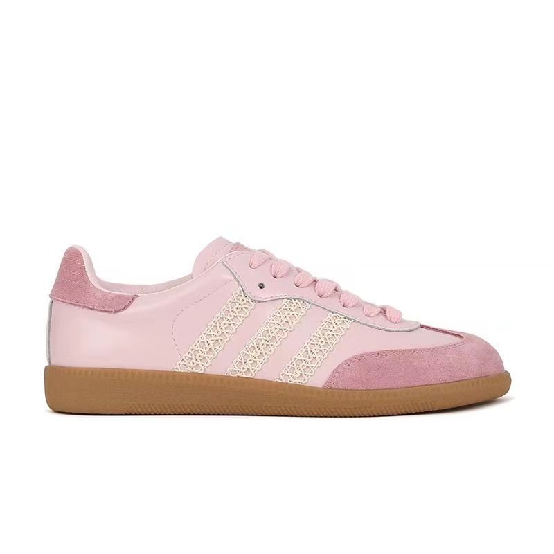 Quick-haired shoe-shoe girl, 2024 Spring Summer New Sport, gassed with a pair of retro-laced shoes