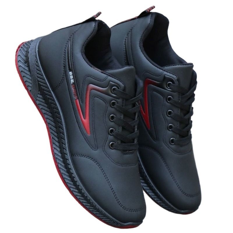 Black-skin-faced, water-resistant, skating shoes, new soft floors for grinding running shoes, kitchen shoes