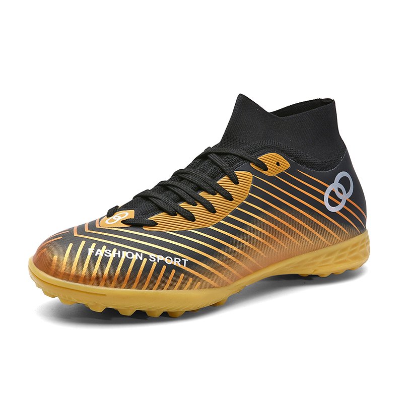 Football Shoes High top Lace Up Soccer futsal shoes Football Boots FG HG TF Team Sports Men's Adult Footwear Sneakers Fabric