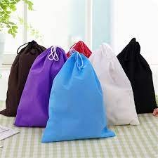 Best Selling Customized Logo Shoe Bag Pouch Anti Dust Eco Friendly to Environment Rpet Non Woven Portable Shoe Bag