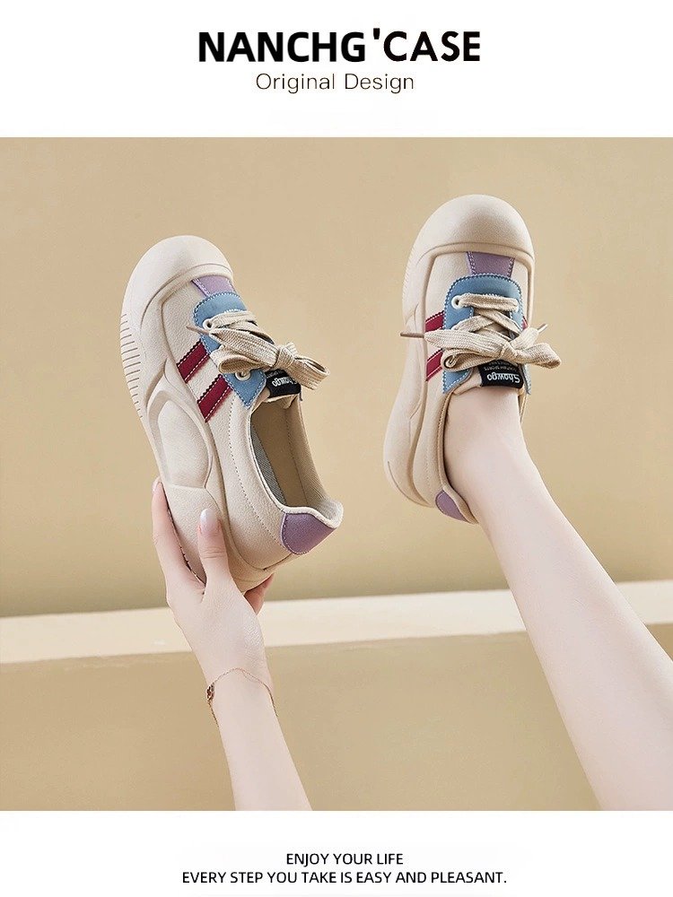 In the fall of 2024, the sneaker girl had a new soft bottom with a little white shoe to lighten up