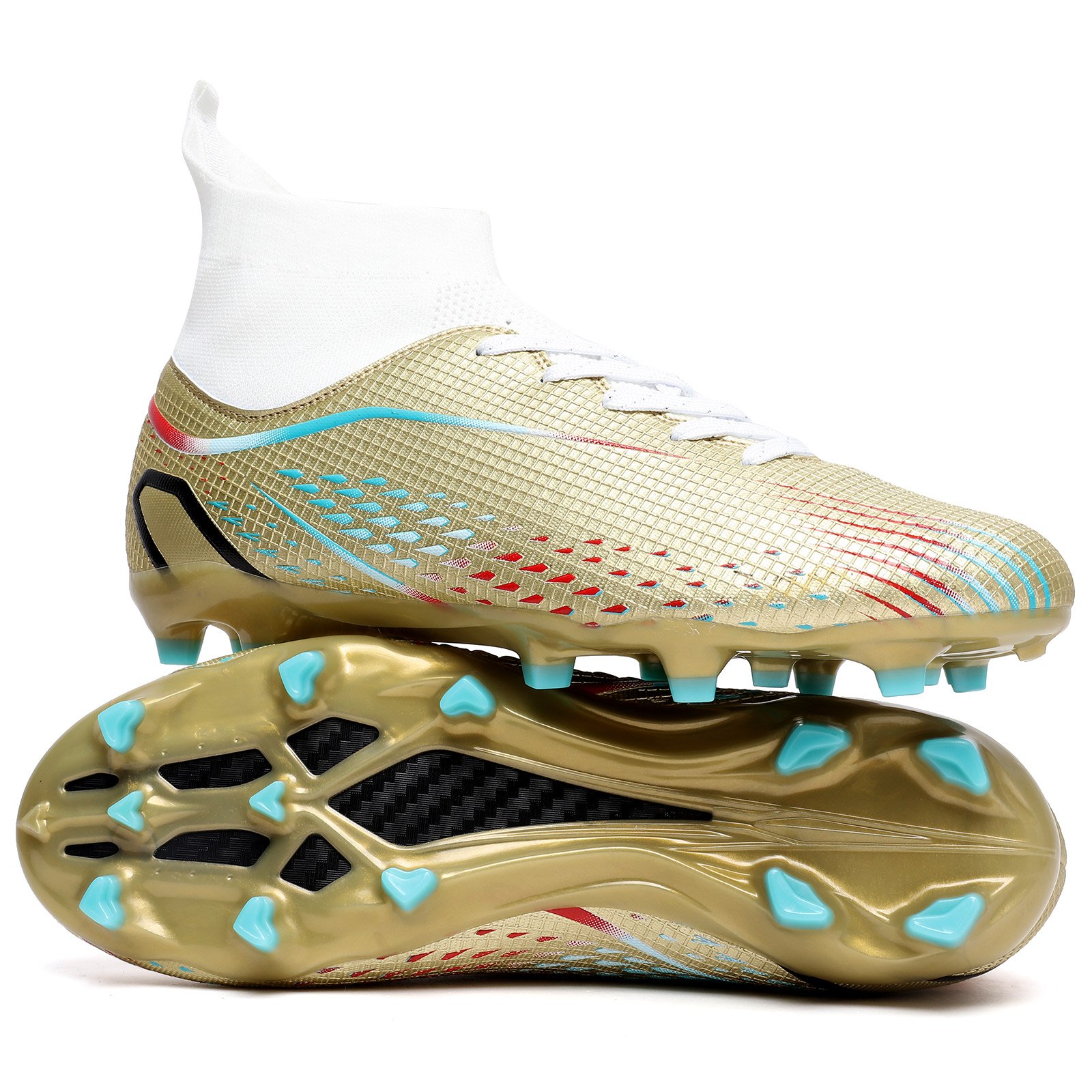 2024 Custom High Top Football Soccer Shoes Men Women Non-Slip Breathable Design Autumn Sports New Outdoor Fashion Summer Winter