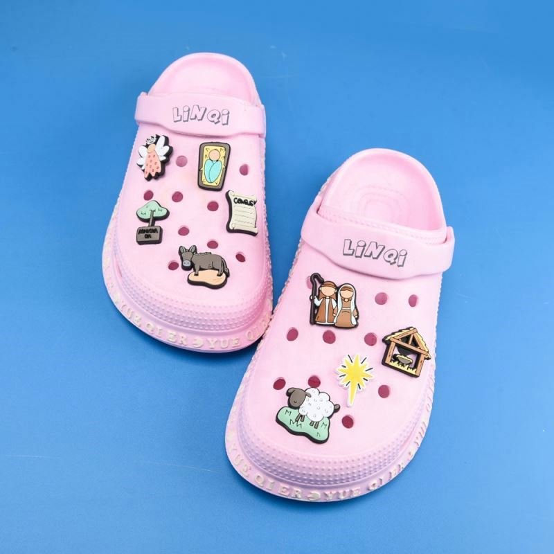 Merry Christmas shoes charms christmas clog shoe charms kid gifts