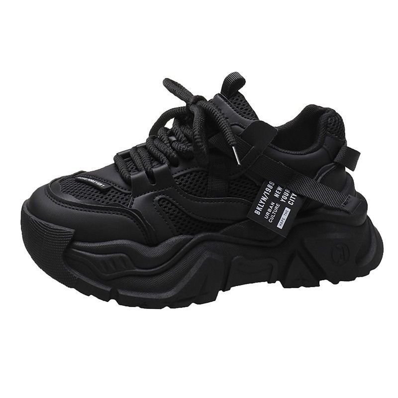Z298 WOMEN'S SHOES, 2024 NEW, THICK OLD MAN'S SHOES, BLACK SNEAKERS, LIGHT AND LIGHT