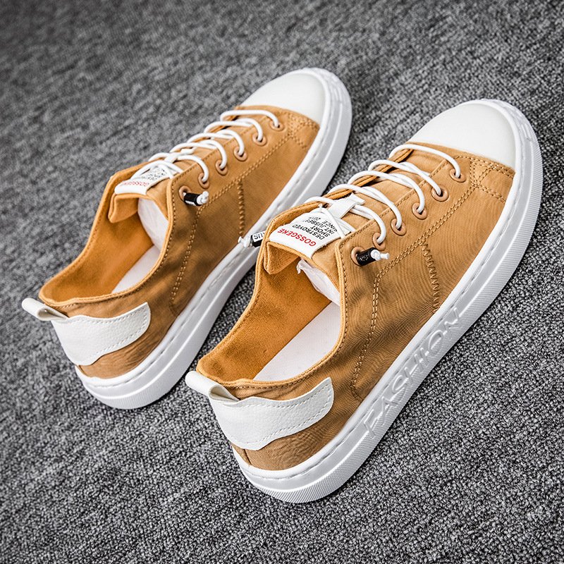 Fashion design autumn and winter new men's casual sports shoes soft sole increase sports skateboard shoes lace-up walking shoes