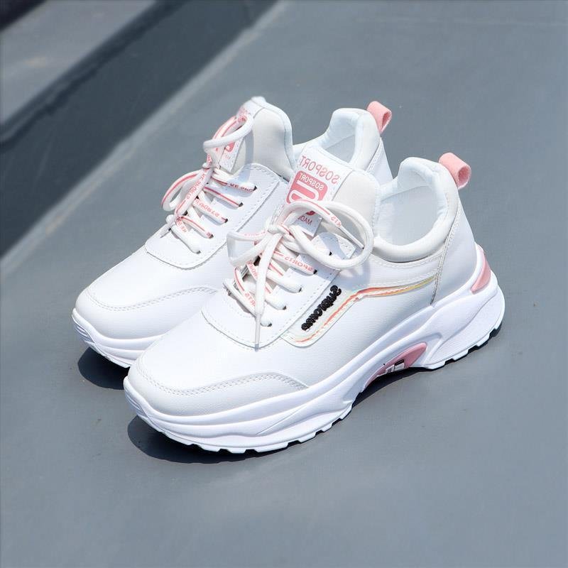 Scrambling shoes, white shoes, 2024, new Koreans for the fall and winter