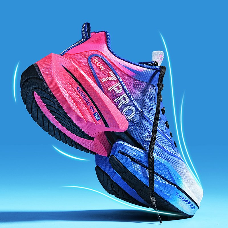 Men's sneakers, high-speed carbon-plated running shoes for sports students, tremors and resonates