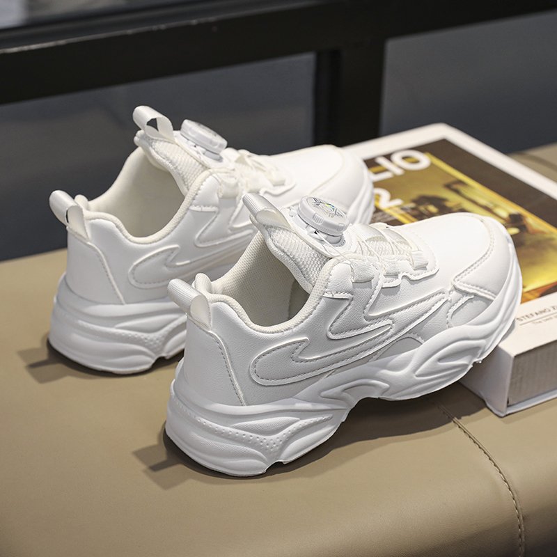 Li Ning Hinung Girl's Autumn Shoes doesn't wear shoes with junior high school kids' dads running shoes, girls' white shoes