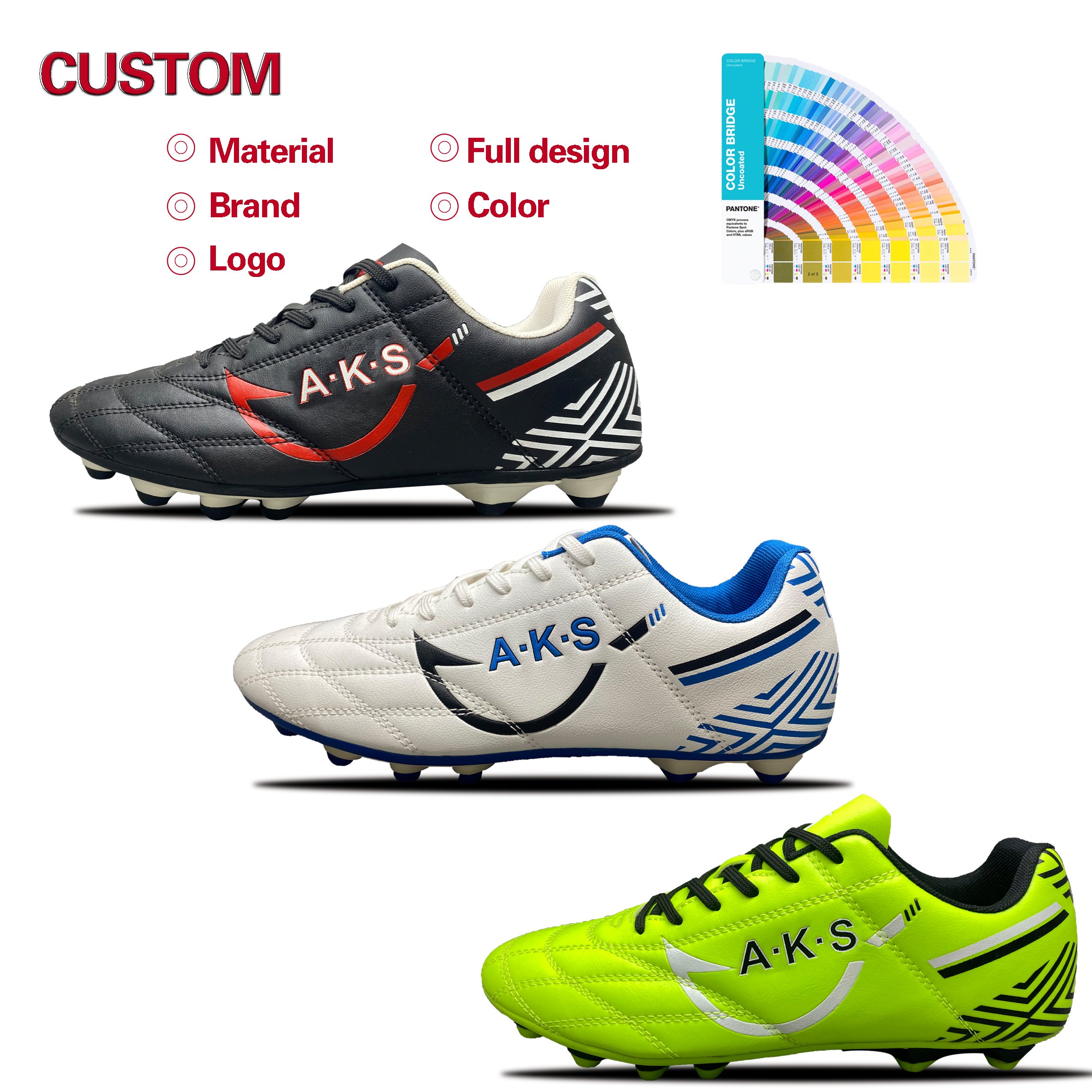 A.K.S. Factory Professional Football Boots Cleats Grass Training Sport Soccer Shoes Turf Mens Soccer Shoe