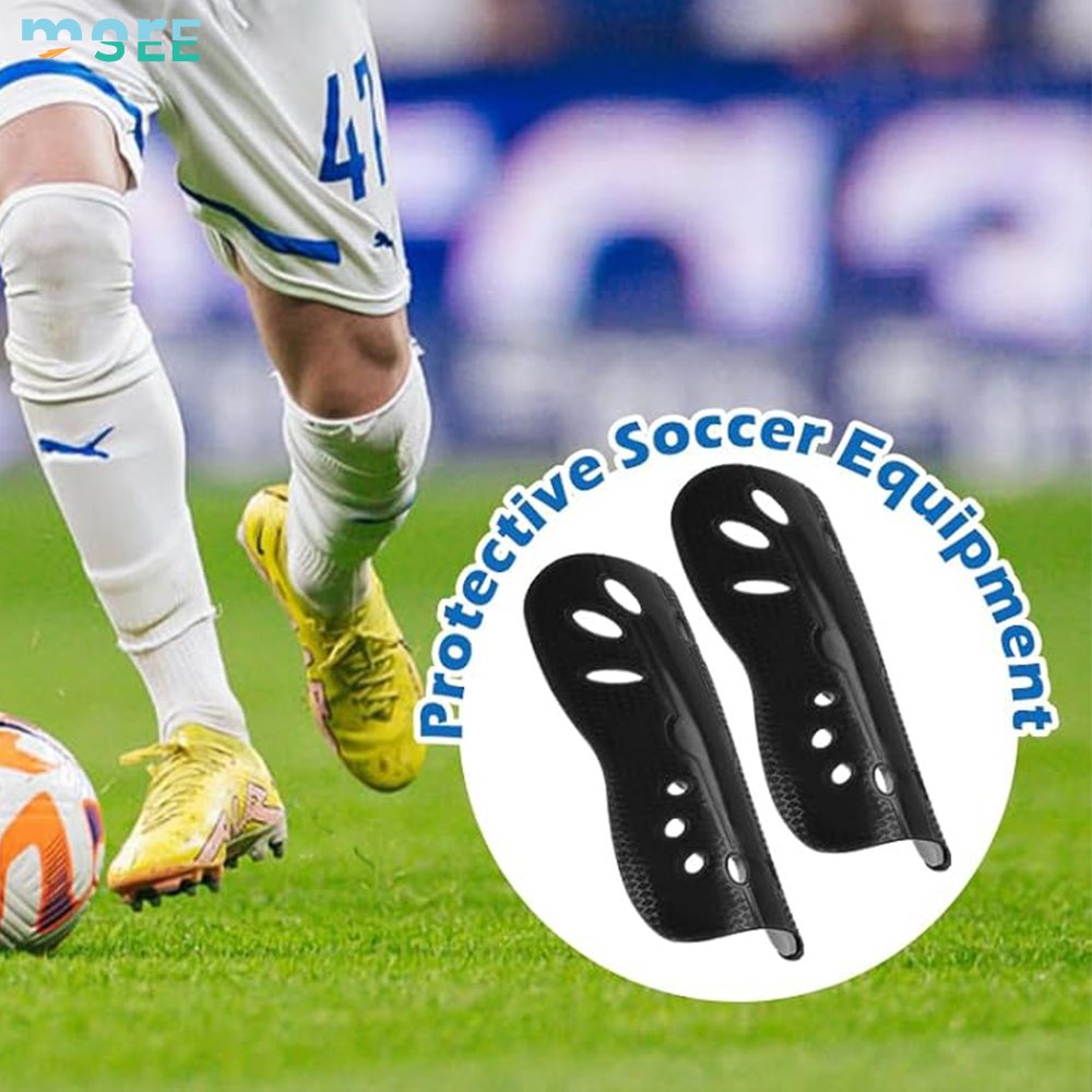 SeeMore Brand Adults Athletic Outdoor Original Professional Football Training Mens Soccer Shoes Cleats Kit With Shin Pads