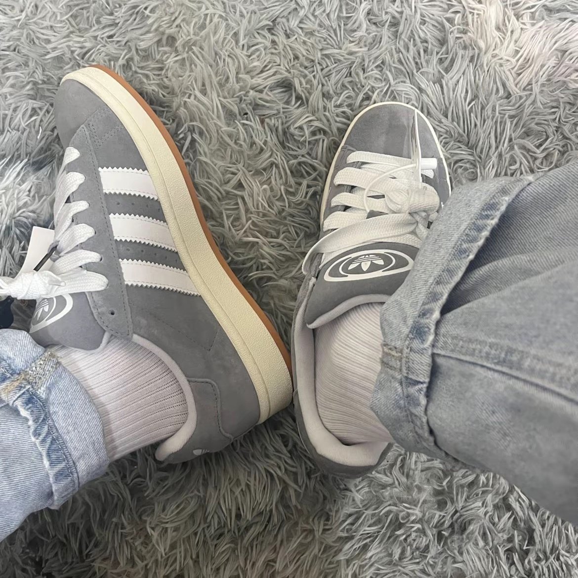 Adidas Adidas, a new three-leaved man and woman, Campus 00 Rush couple sports cleavage