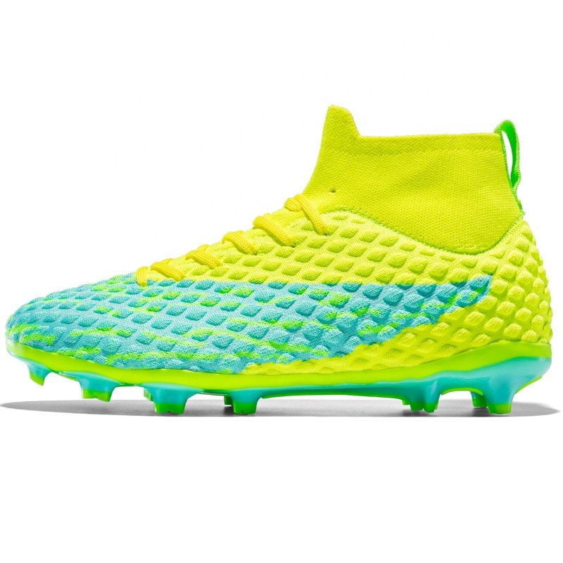 High Quality Soccer Shoes For Men With AG Long Studs Perfect Football Shoes For Grassy Fields