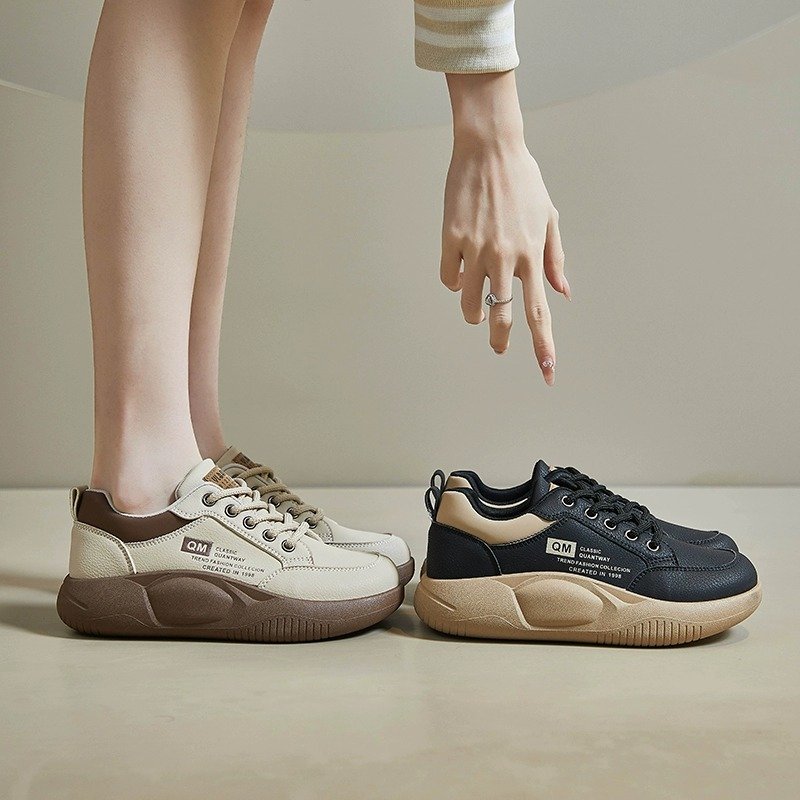 Little white shoe girl, 2024, new soft bottom, a hundred thick bottom sneakers, and a little light-go-go-go-go