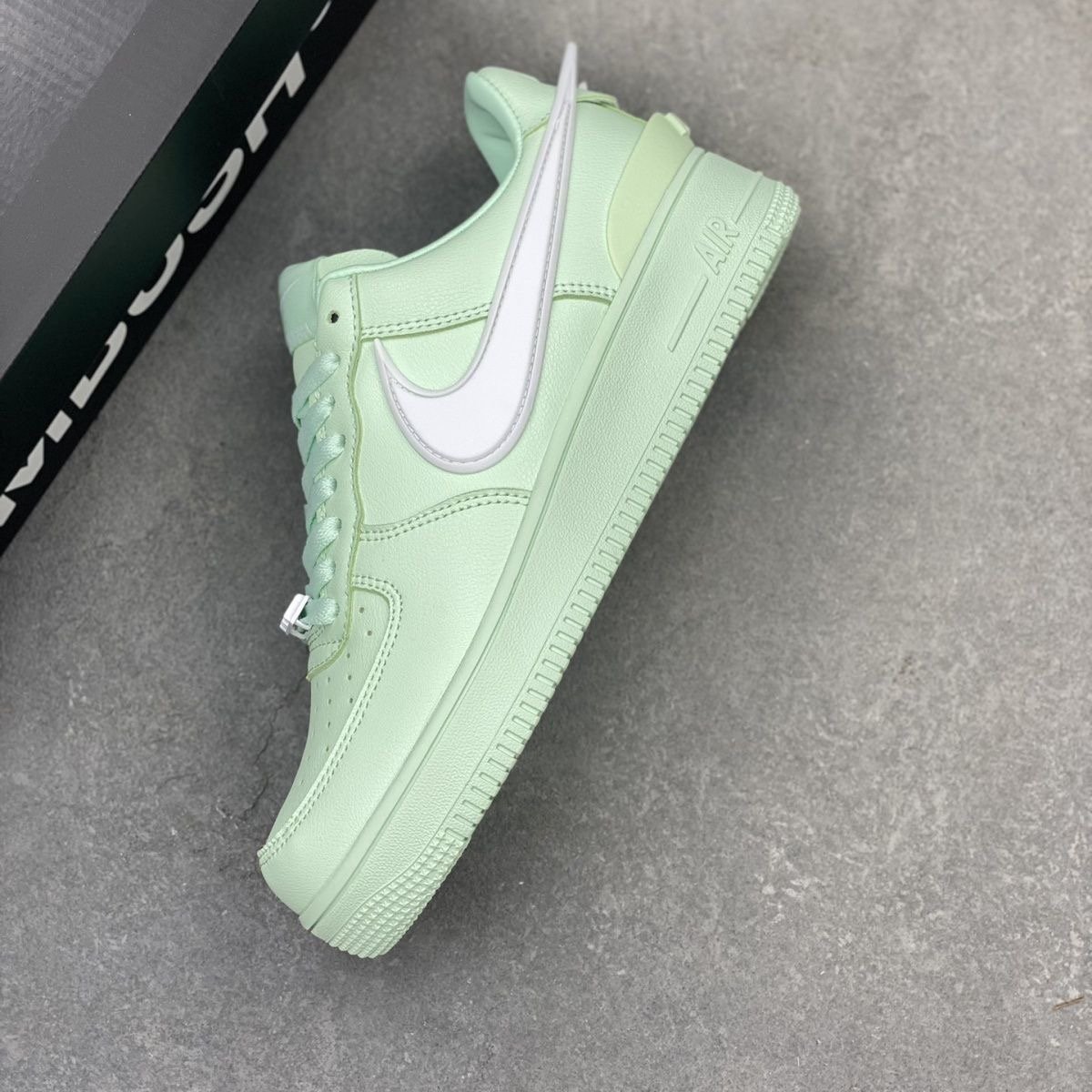 nkdunk air force with mint green-leaved shoes, boys' and girls' schools with scrambling shoes