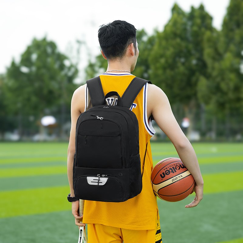 Custom Youth Sports Basketball Backpack Large Training Gym Basketball Volleyball Football Soccer Backpack with Shoe Compartment
