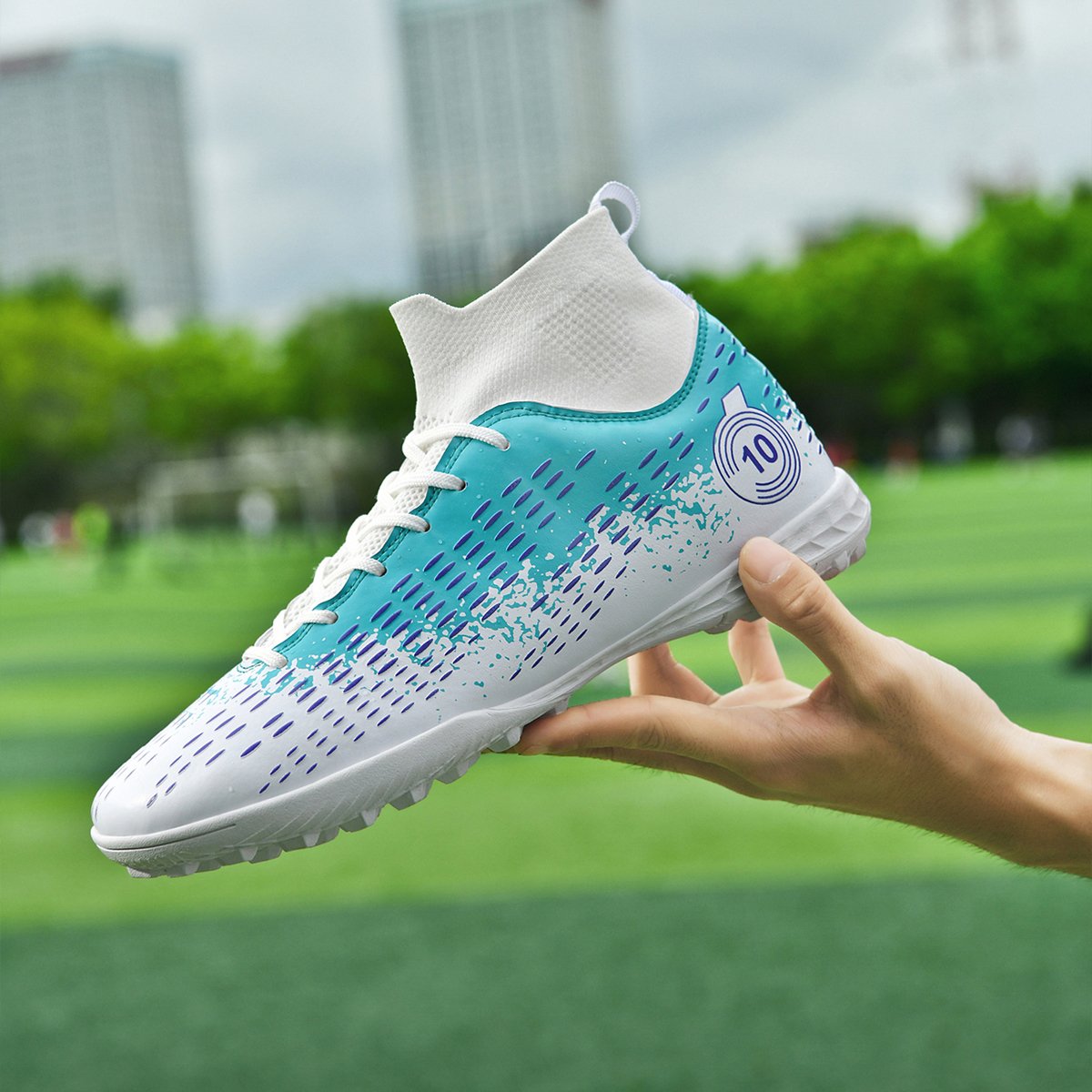 High quality factory customized hot selling long nail broken nail anti slip football shoes customized football shoes popular