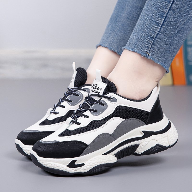 ang-father shoes, a new, thick, red panda-received sports shoes, ins-tub shoes, running shoes
