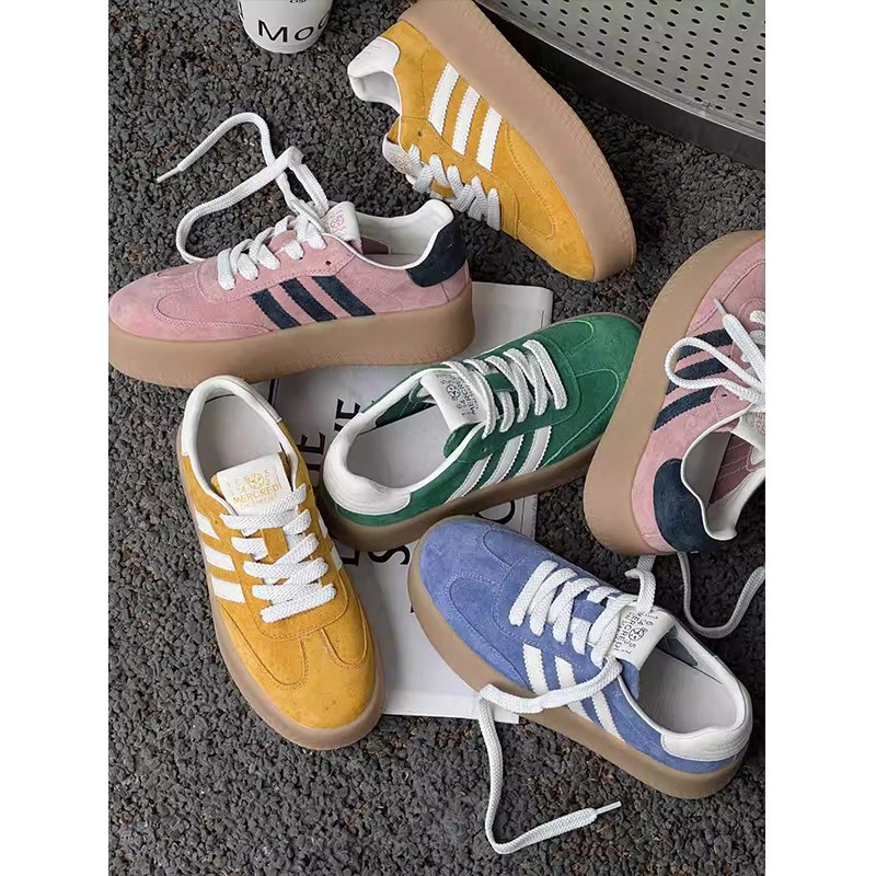 Globe-Holded Shoe-Turkney Belt Sports Recreational Shoes with blue pink-coloured, yellow-skinned, hip-hop shoes