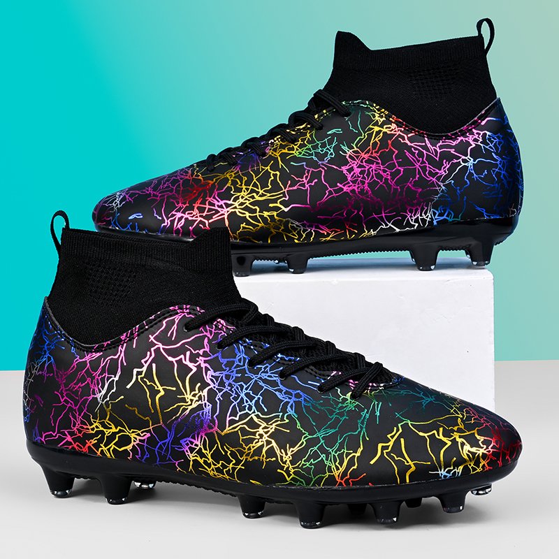 Custom Hot Sale Fashionable FG Zapatos Futbol Outdoor Fit Heel Protection Shock Absorbing Soccer Boots Multiple Colors Chuteiras