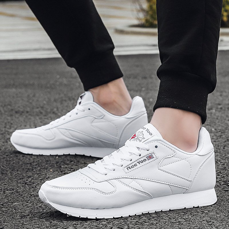 Autumn and winter new men's fashion casual sports shoes soft sole increase sports skateboard shoes lace-up walking shoes