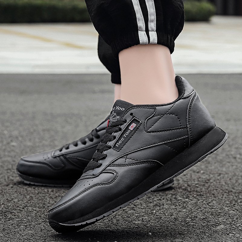 Autumn and winter new men's fashion casual sports shoes soft sole increase sports skateboard shoes lace-up walking shoes