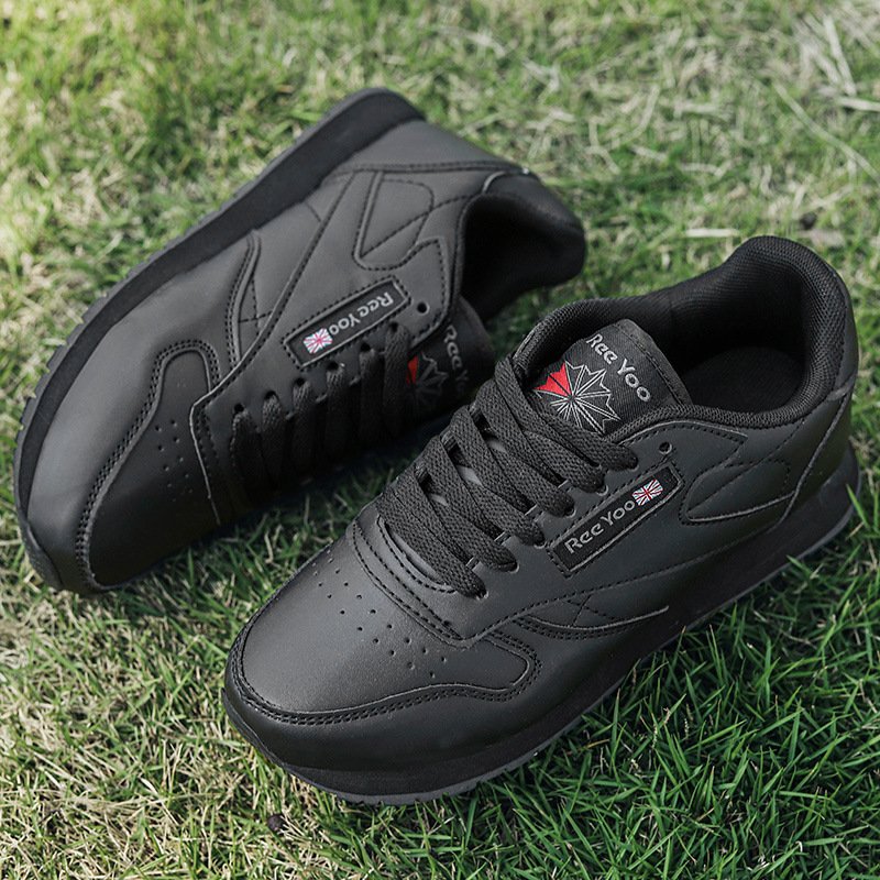 Autumn and winter new men's fashion casual sports shoes soft sole increase sports skateboard shoes lace-up walking shoes