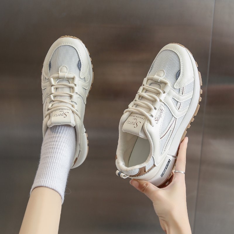 Autumn sneakers, a new 2024 for spring and autumn junior high school kids, and a hundred little white shoes