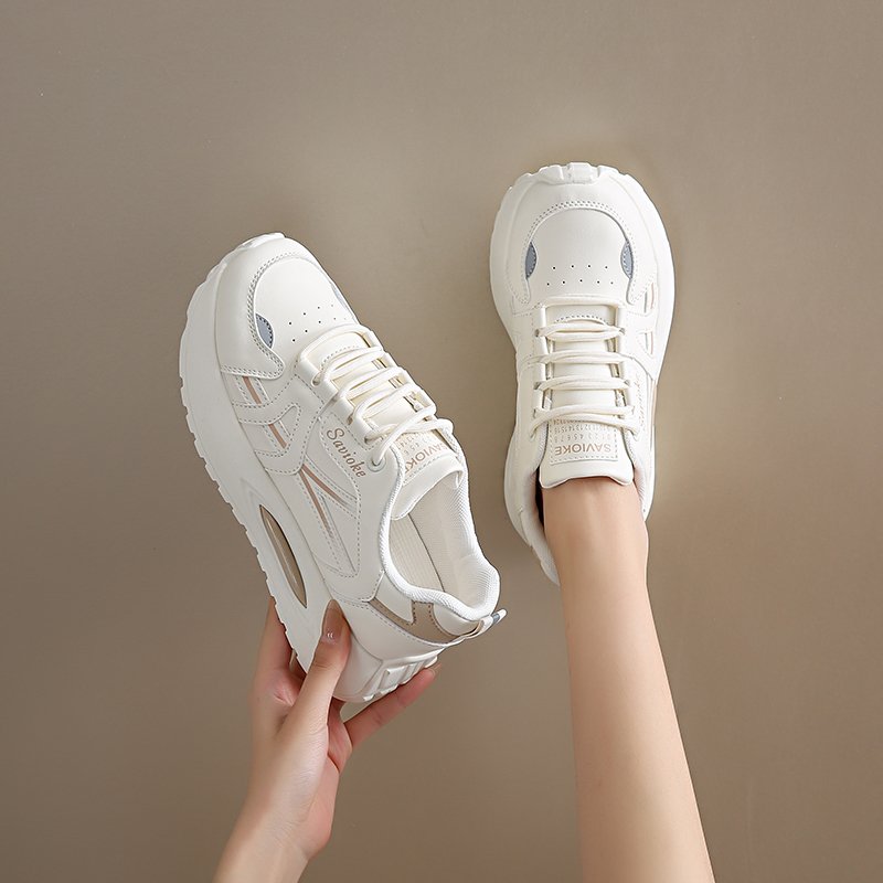 Autumn sneakers, a new 2024 for spring and autumn junior high school kids, and a hundred little white shoes
