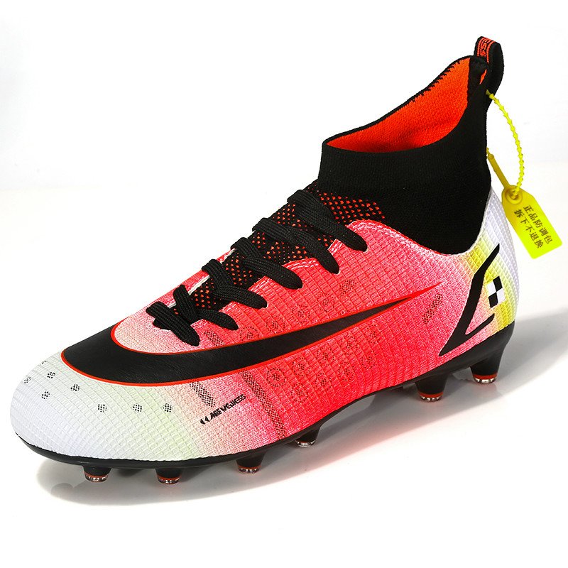 Football Shoes High top Lace Up Soccer futsal shoes Football Boots FG HG TF Team Sports Boy's Men's Women's Adult Footwear