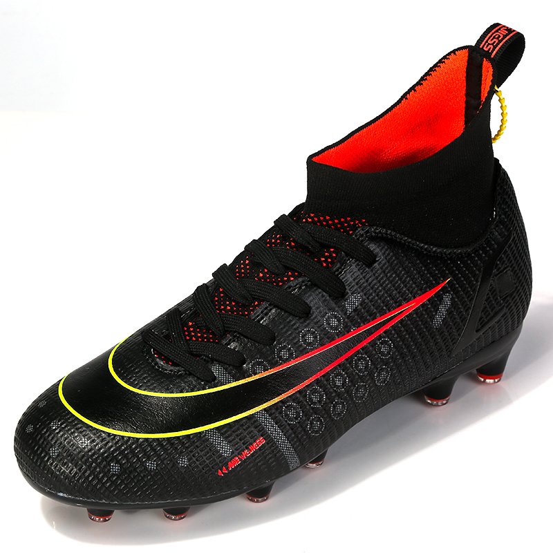 Football Shoes High top Lace Up Soccer futsal shoes Football Boots FG HG TF Team Sports Boy's Men's Women's Adult Footwear