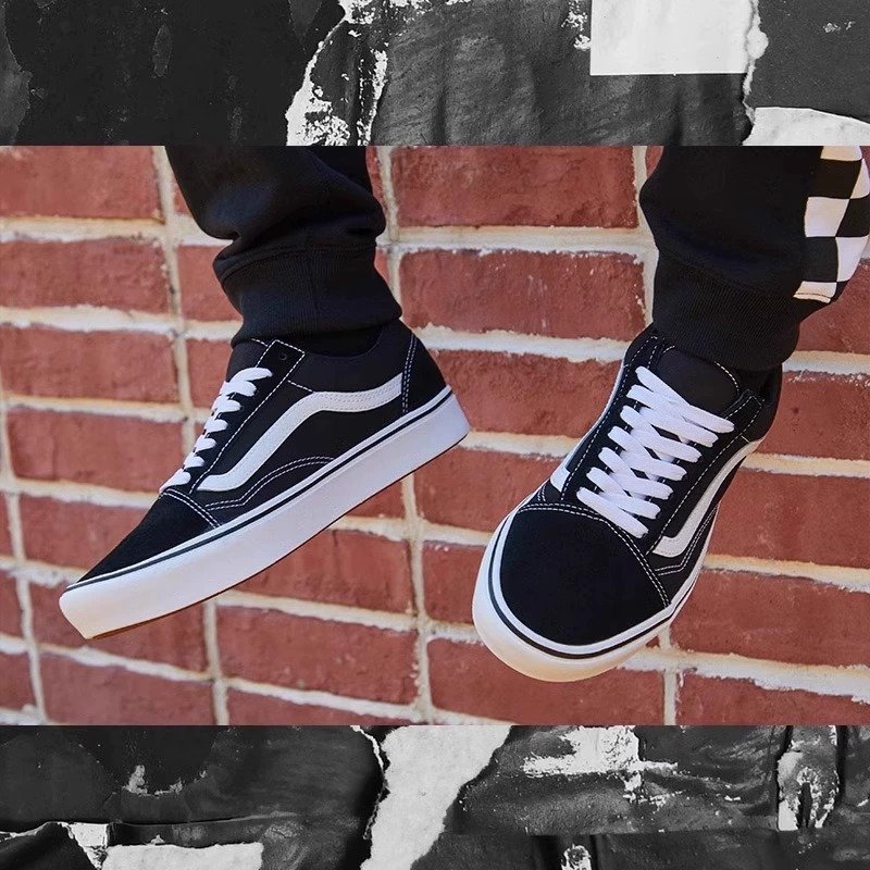Vans Vance's official classic, Old Skool, black, retrospect shoes for men and women